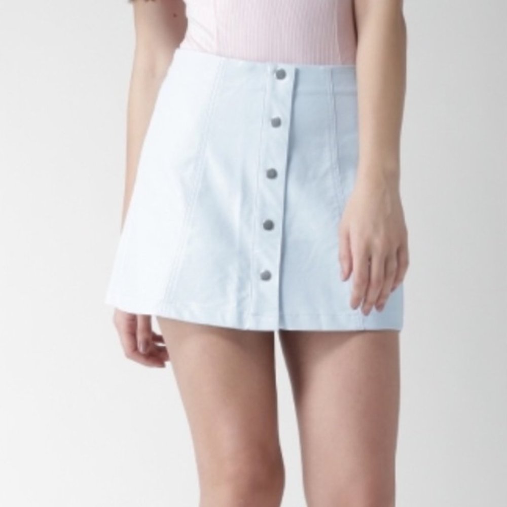 **3/$20** - Forever 21 Button Front A-line Skirt